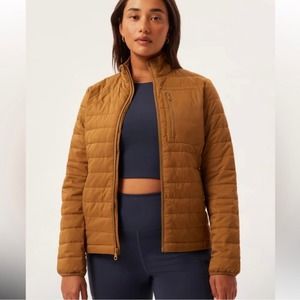 Girlfriend Collective Fox Puffable Packer Jacket Large